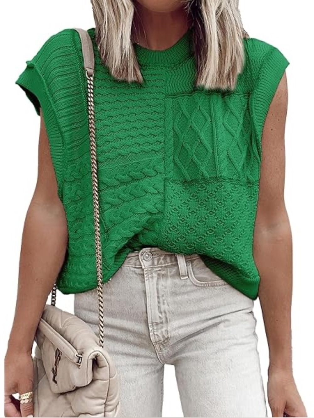 Green Knit Top